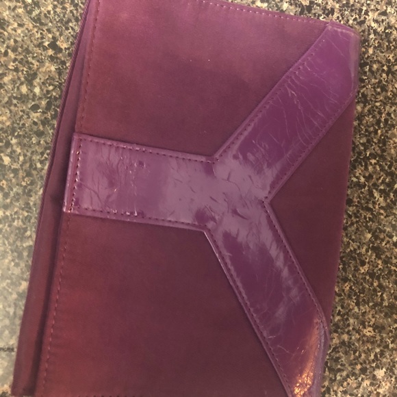 Yves Saint Laurent Purple Clutch - Picture 1 of 3